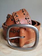 Lichtbruine lederen riem met studs - maat 85, Echt leder, Ophalen of Verzenden, Zo goed als nieuw, Esprit