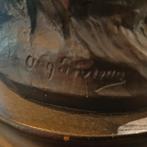Bronzen beeld met lampen Auguste Moreau, Antiek en Kunst, Ophalen