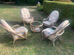 Retro bamboe lounge set, Tuin en Terras, Ophalen, Zo goed als nieuw