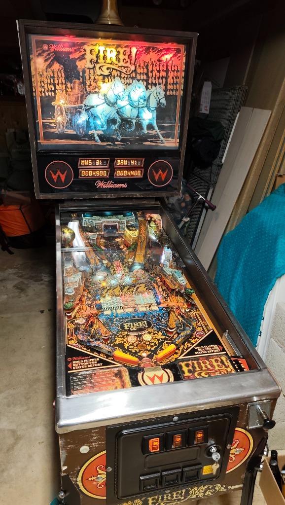Williams Fire Flipper te koop, Verzamelen, Automaten | Flipperkasten, Gebruikt, Elektronisch, Flipperkast, Williams, Ophalen
