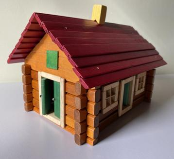 Speelgoed bouwdoos voor eenhouten huis SIOliet antiek 1950 beschikbaar voor biedingen