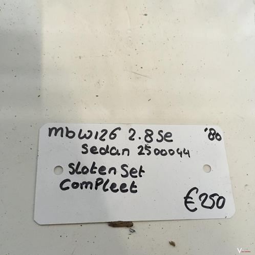 Mercedes W126 280 SE 1980 Sedan  Wagennr 2500044  Slotenset, Auto-onderdelen, Carrosserie, Gebruikt, Ophalen of Verzenden