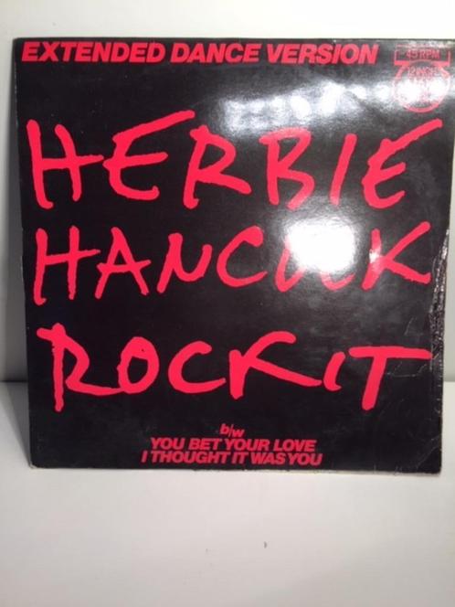 LP - Herbie Hancock - Rockit ( Maxi-Single Vinyl ), Cd's en Dvd's, Vinyl | Rock, Zo goed als nieuw, Poprock, 12 inch, Ophalen of Verzenden