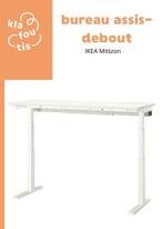 Bureau assis-debout IKEA MITTZON (état d'occasion), Enlèvement, Réglable en hauteur, Utilisé, Bureau