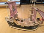 Bateau de pirate en bois Jolly Roger avec figurines, Enlèvement ou Envoi, Utilisé