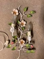 Applique 2 ampoules déco fleurs, Enlèvement, Comme neuf