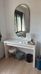 IKEA MALM make-up tafel + grote spiegel, Huis en Inrichting, Ophalen, Zo goed als nieuw