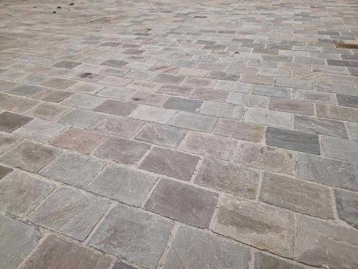 Candela grey platines, Tuin en Terras, Tegels en Klinkers, Nieuw, Overige typen, Natuursteen, Minder dan 5 m², Ophalen