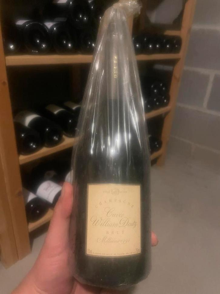 Champagne Deutz 1995, Collections, Vins, Comme neuf, Champagne, France, Pleine, Enlèvement
