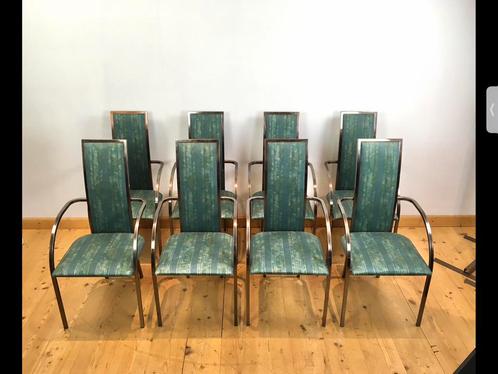 Set van 8 vintage Design Belgo Chrom eetkamer stoelen, Antiek en Kunst, Antiek | Meubels | Stoelen en Sofa's, Ophalen