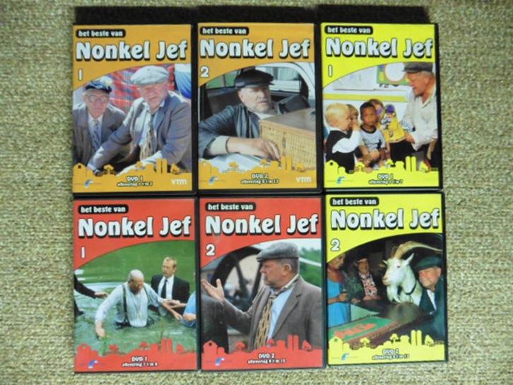Nonkel Jef DVD Serie 1 + 2 + 3 (6 dvd's)  Pakketprijs, Cd's en Dvd's, Dvd's | Nederlandstalig, Gebruikt, Tv fictie, Komedie, Boxset