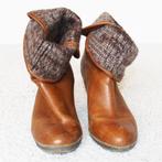 Prachtige Bruin Leren Dames Laarsjes (Maat 39) € 45,-, Kleding | Dames, Bruin, Verzenden, Lage of Enkellaarzen, Zo goed als nieuw