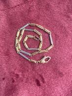 9k gouden bicolor armband, Handtassen en Accessoires, Ophalen of Verzenden
