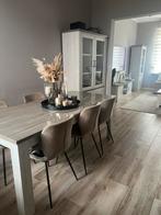 Compete eetkamer incl. Tv kast en salontafel, Huis en Inrichting, Ophalen, Gebruikt, Landelijk, 4 tot 6 stoelen
