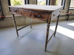 vintage houten bureau / sidetable / consoletafel, Ophalen of Verzenden