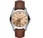 Emporio Armani AR60017 herenhorloge, Overige materialen, Leer, Polshorloge, Nieuw