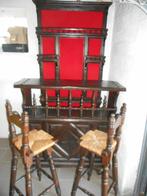 Bar met 2 barkrukken, Huis en Inrichting, Barren, Ophalen of Verzenden, Inclusief barstoelen