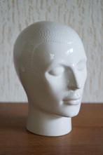 vintage wit keramisch hoofd, Enlèvement ou Envoi