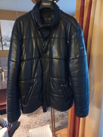 Lederen  herenjas ,"ARMANI JEANS  beschikbaar voor biedingen