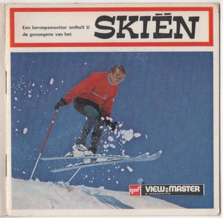 View-master Alpine Skiën B 972 NL, Antiek en Kunst, Antiek | Speelgoed, Ophalen of Verzenden