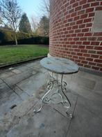 Guéridon Pied en fer forgé Ancien, Tuin en Terras, Tuinbanken, Ophalen, Gebruikt, Metaal