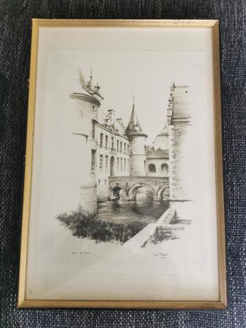 4 Tekeningen of Litho's van Miel Baert  beschikbaar voor biedingen