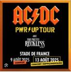 3 PLACES CONCERT ACDC PWR TOUR 13 AOÛT PARIS SDF, Tickets & Billets, Trois personnes ou plus, Août