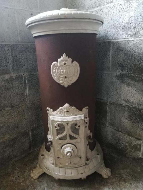ancien poêle Godin, Huis en Inrichting, Kachels, Gebruikt, Vrijstaand, Kolenkachel, Overige brandstoffen, Ophalen