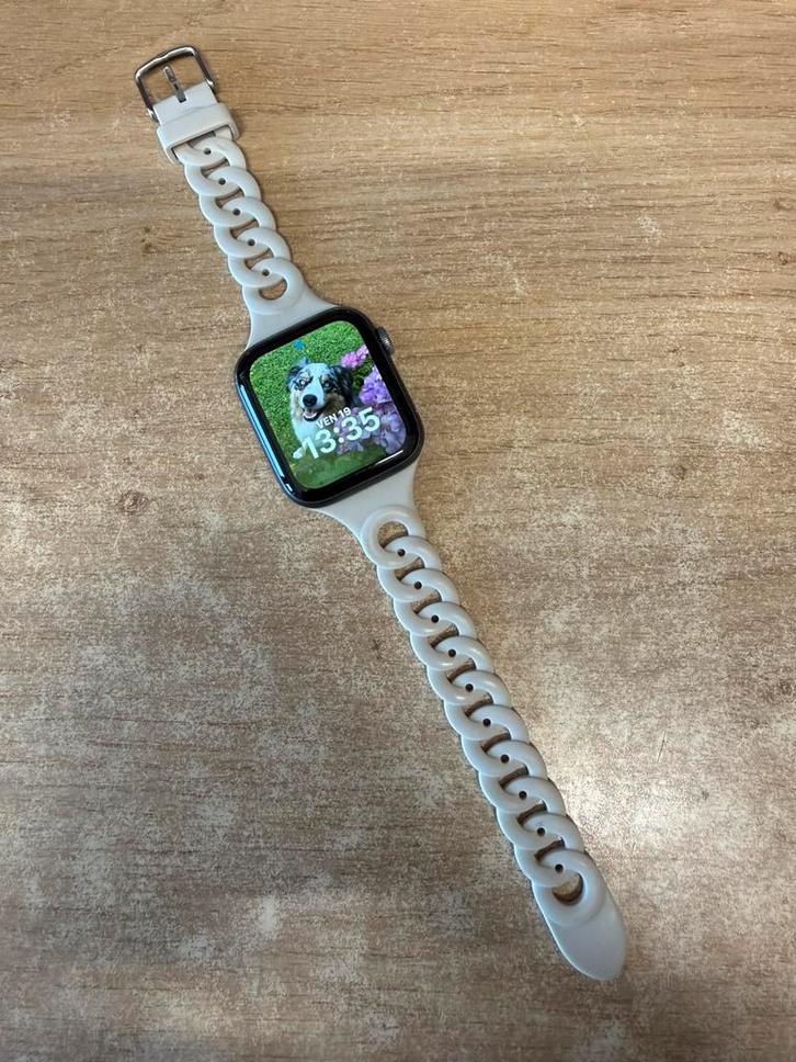 Apple watch serie 4, Handtassen en Accessoires, Smartwatches, Gebruikt, iOS, Zwart, GPS, Waterdicht, Ophalen