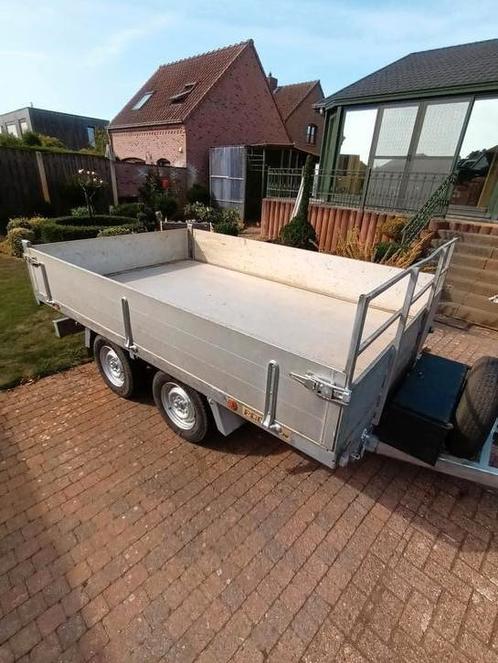 Dubbelasser elektrische kipper aanhangwagen, Auto diversen, Aanhangers en Bagagewagens, Gebruikt, Ophalen