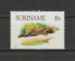 Suriname 1988 Animaux protégés - loutre 10 cents **, Envoi, Non oblitéré, Animal et Nature