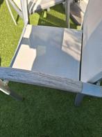 4 tuinstoelen kleur grijs, Ophalen, Gebruikt