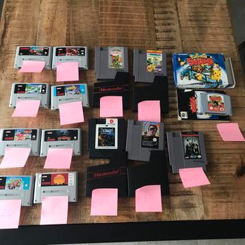Jeux Nintendo NES SNES et N64. Pokémon, Mario, tortues