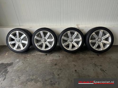 Zomerbanden set op 18" originele Turbine velgen Audi TT MK2, Auto-onderdelen, Banden en Velgen, Banden en Velgen, Zomerbanden