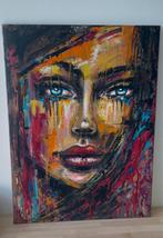 Origineel abstract kleurrijk schilderij Mk Art, Ophalen