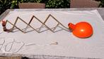 Unieke vintage oranje schaarlamp ca 1950, Ophalen, Zo goed als nieuw, Metaal