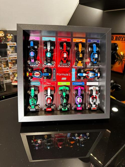 Cadre d’exposition Lego F1 mini voitures 2525 cm, Kinderen en Baby's, Speelgoed | Duplo en Lego, Zo goed als nieuw, Lego, Ophalen of Verzenden