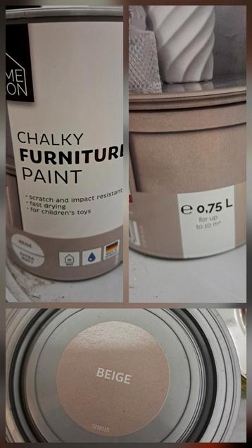 Krijtverf voor meubels - beige beschikbaar voor biedingen