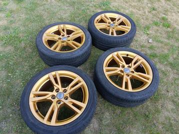 gouden audi  VW seat skoda velgen 17inch 225/45/17 5x112 beschikbaar voor biedingen