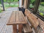 Eiken tuinset met banken, Ophalen, Gebruikt, Tuinset
