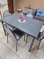 keukentafel met 4 stoelen, Huis en Inrichting, Complete eetkamers, Ophalen, Gebruikt