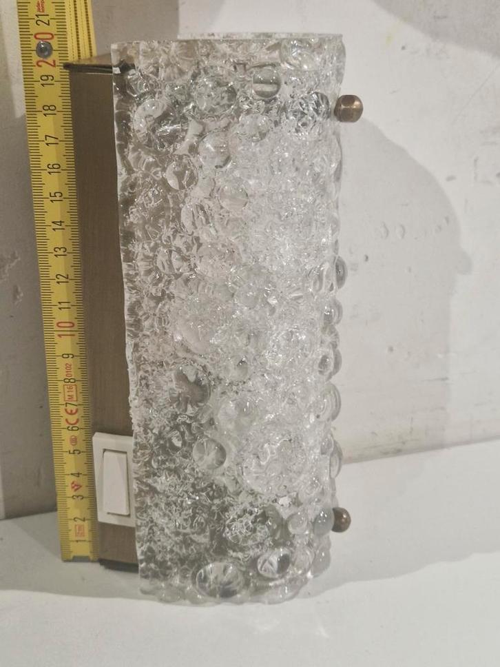 Murano Vanity Ice Glass wandlamp . Lamp verlichting, Antiek en Kunst, Antiek | Verlichting, Ophalen of Verzenden