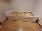Bed (enkel) + Kast + Bureau, Ophalen, Gebruikt, Eenpersoons, Wit