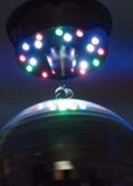 Disco spiegel bol 20 cm met led motor [220-B], Ophalen of Verzenden, Nieuw