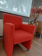 4 rode stoffen fauteuil, Minder dan 75 cm, Modern, Gebruikt, Stof