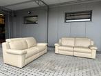 Lederen salon met 2 elek relaxen, Ophalen, Zo goed als nieuw