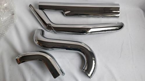 set chroom uitlaat sierplaten Harley davidson, Motoren, Onderdelen | Harley-Davidson, Gebruikt, Ophalen of Verzenden