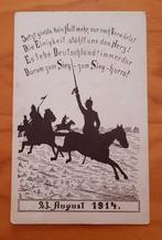 Z/W postkaart Artistieke Propaganda Duitse infanterie 1914, Verzenden, Voor 1920, Ongelopen, Politiek en Historie