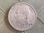 BELGIQUE 5 FRANCS LÉOPOLD II EN ARGENT, Enlèvement ou Envoi, Monnaie en vrac, Argent, Argent