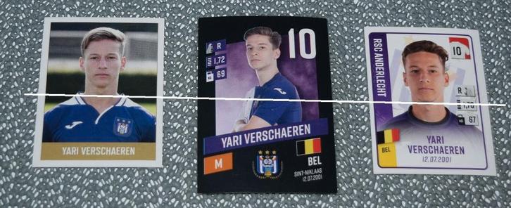 RSC Anderlecht / Yari Verschaeren / 3 stickers, Verzamelen, Sportartikelen en Voetbal, Nieuw, Poster, Plaatje of Sticker, Verzenden